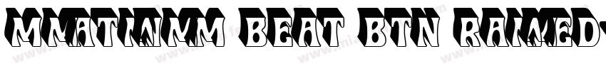 Platinum Beat BTN Raised字体转换
